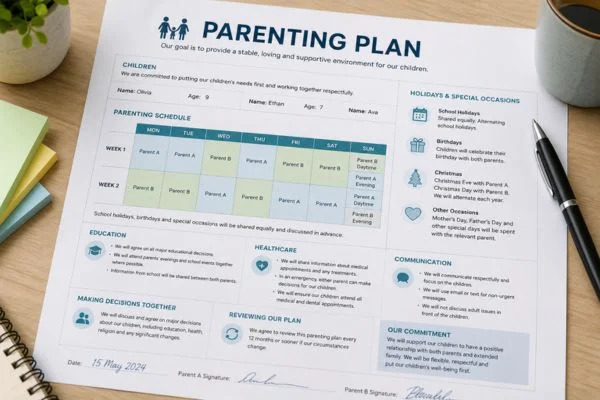 Understand parenting plans Sheffield